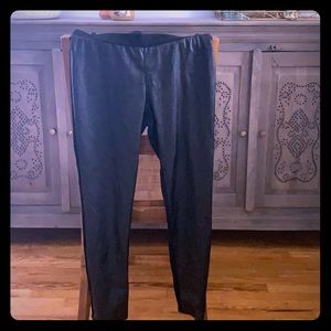 Faux leather leggings